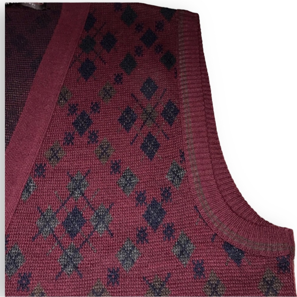 EUC Brandini Wool Blend Button-front Sweater Vest - M - Picture 4 of 7